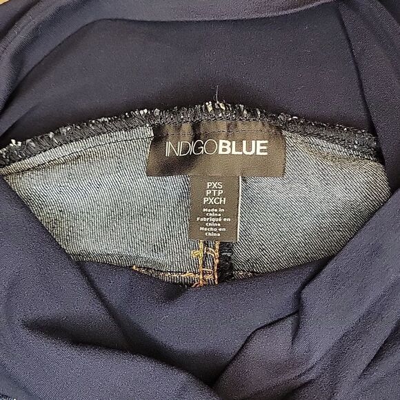 Indigeo Blue Secret Fit Belly Super Stretch Skinny Maternity Jeans - Picture 13 of 16